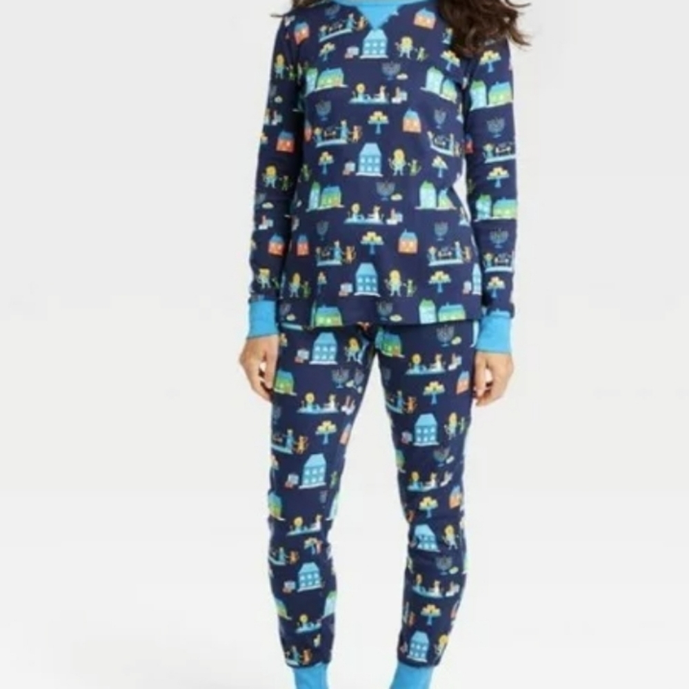 Wondershop womens pajama top & pants Lion s print size 3X Hanukkah